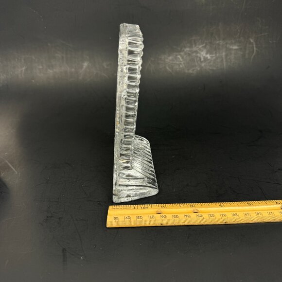 Vtg Avon Clear Glass Number 1 Shape Tabletop Picture Frame 24% Full Lead READ - Picture 8 of 12